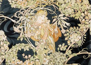 Woman With Daisies — Alphonse Mucha