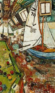Sailboat In The Artist's Studio — John Randall Bratby