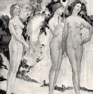 Ångestfylld Ljud Av Vatten — Arthur B. Davies