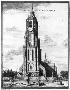 Exterior Of The Nieuwe Kerk In Delft — Coenraet Decker