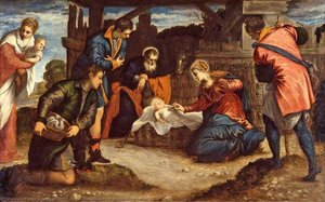 The Adoration Of The Shepherds — Jacopo Tintoretto