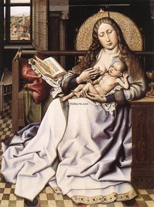 The Virgin And Child Before A Firescreen — Robert Campin (master Of Flemalle)
