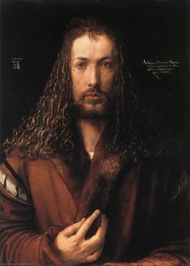 Autoportrait Avec Une Cape À Poils — Albrecht Dürer