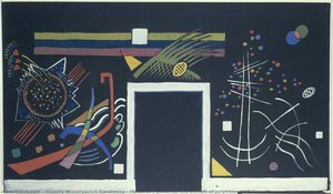 Modell Einer Tafel Für Die Ausstellung Der Juryfreien: Wand B — Wassily Wassilyevich Kandinsky