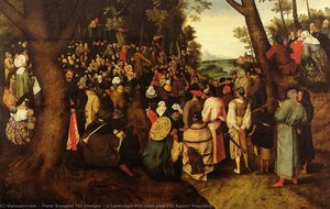 A Landscape With Saint John The Baptist Preaching — Pieter Brueghel The Younger