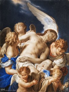 Angels Carrying The Corpse Of Christ — Francesco Trevisani