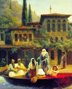 Oriental Scene (in A Boat) — Ivan Konstantinovich Aivazovsky
