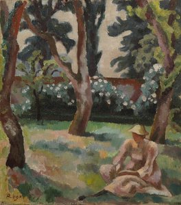 Orchard, Woman Seated In A Garden — Roger Eliot Fry