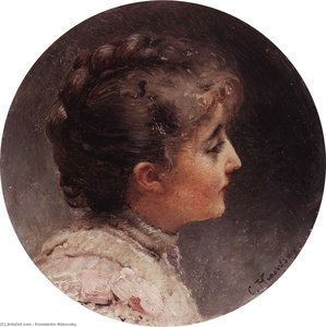 Portrait Of Lady Vivien — Konstantin Yegorovich Makovsky
