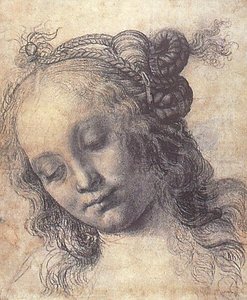 Woman Looking Down — Andrea Del Verrocchio