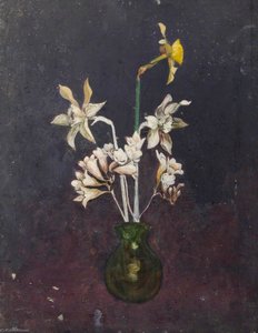 Narcissi In A Vase — Benjamin Haughton