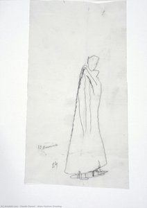 Alaïa Fashion Drawing — Claude Parent