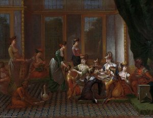 Meal Of A Turkish Noblewomen — Jean Baptiste Vanmour