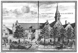 View Of The Oude Gasthuis (old Hospital) Of Delft — Coenraet Decker