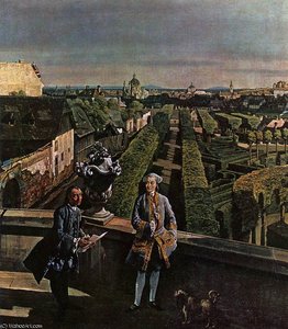 Vienna - Vienna, Panorama From Palais Kaunitz (detail) — Bernardo Bellotto