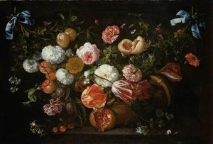 A Garland Of Flowers — Jan Davidszoon De Heem