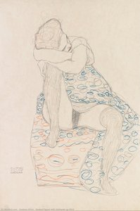 Figura Sentada Com Saia Recolhida — Gustav Klimt