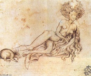 The Luxury. Drawing. Graphische Sammlung Albertina, Vienna, Austria — Pisanello