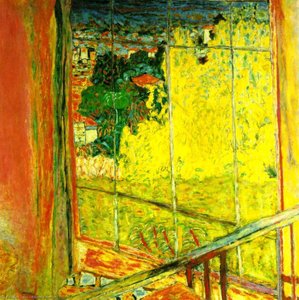 Das Atelier Mit Mimose, Musée National — Pierre Bonnard