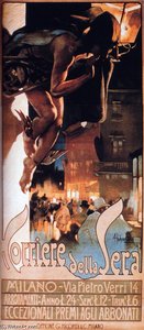 Advertising Poster - Corriere Della Sera — Adolfo Hohenstein