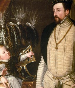 Massimiliano Ii, Sua Moglie E Tre Figli (dettaglio) — Giuseppe Arcimboldo
