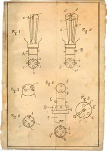 Sketch For Getting Various Grades Of Light In A Single Electric Bulb — David Kakabadze