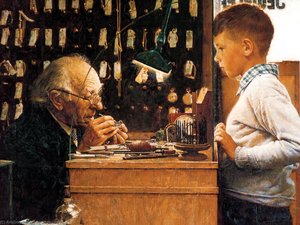 The Watchmaker Of Switzerland — Norman Rockwell