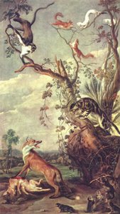 Fox And Cat — Frans Snyders
