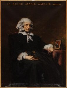 Portrait De La Reine Marie Amelie — Charles François Jalabert