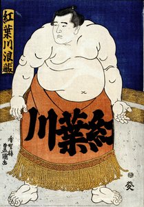 Sumo-e, Ukiyo-e Prints Of Sumo Wrestler — Hiroshige Utagawa Ii, Toyokuni Utagawa Iv