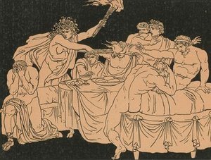 The Fury At The Feast — Bartolomeo Pinelli