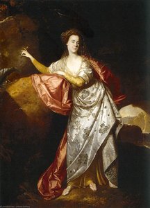 Portrait Of Ann Brown In The Role Of Miranda — Johann Zoffany
