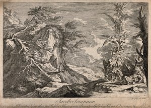 Jacob Finds Rest In A Rugged Landscape And Dreams Of A Ladder — Salvator Rosa