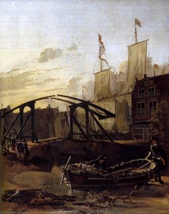 View Of A Harbour In Schiedam — Adam Pynacker