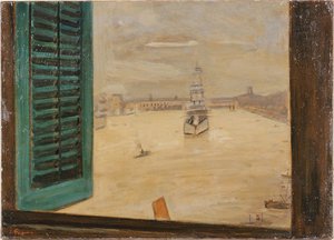 View From A Window Of The Huangpu River — Fujishima Takeji