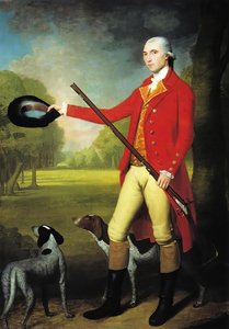A Gentleman With A Gun And Two Dogs — Ralph Earl