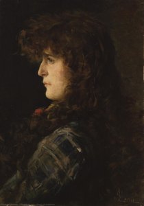 Head Of A Woman — Silvestro Lega
