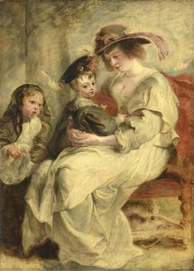 Helene Fourment Mit Ihren Kindern — Werkstatt Von Peter Paul Rubens