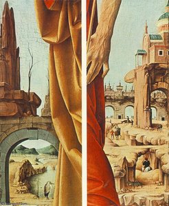 Griffoni - St Peter And St John The Baptist (details) — Francesco Del Cossa