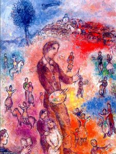 Künstler Bei Einem Festival — Marc Chagall