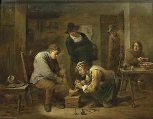 The Foot Doctor — David Teniers Ii Le Jeune