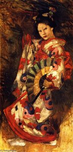 Dancing Geisha — Edward Atkinson Hornel