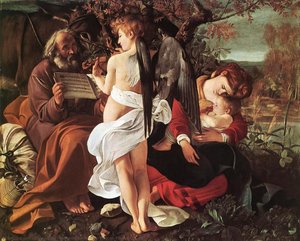 Vilanden På Flykten Till Egypten — Caravaggio