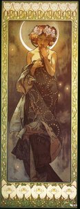 The Moon — Alphonse Mucha