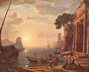 Puerto Al Atardecer — Claude Lorrain (claude Gellée)