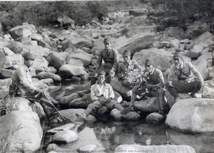 Photograph Of Yoon Dongju With His Friends At The Riverside — Yun Dong-ju