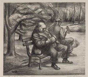 Central Park Siesta — Will Barnet