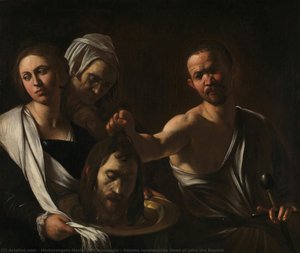 Salome Erhält Den Kopf Des Johannes Baptist — Karavaggio