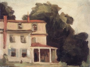 House And Tree — Thomas Pollock Anshutz