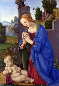 The Virgin Adoring The Child — Lorenzo Di Credi